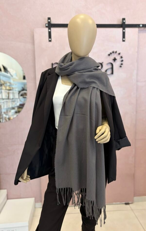 Bufandón liviano Gris oscuro